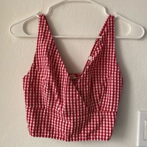 Brandy Melville Gingham Crop Tank